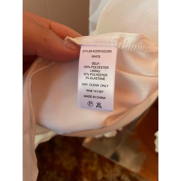 ASTR the Label NWOT - White Emporia Tiered Tulle Midi Dress - Large - Picture 8 of 12